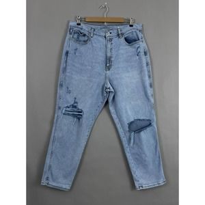 Arizona Jean Co. Jeans Women Juniors 21 Highest Rise Mom Jean Light Wash Stretch